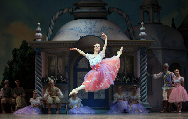 Lesley Rausch plays a sweet Swanilda. Photo by Angela Sterling courtesy Pacific Northwest Ballet