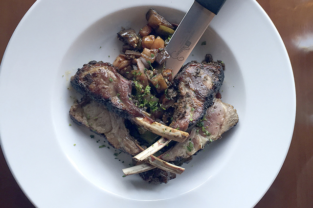 Lamb chops from Grappa. Photo by Jose Trujillo (detail)