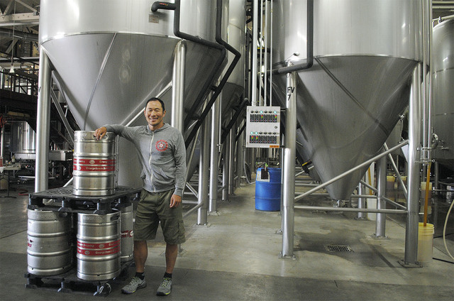 Manny Chao, the face behind Georgtown Brewing and Seattle's beloved brew Manny's Pale Ale. Photo by Lindsey Yamada