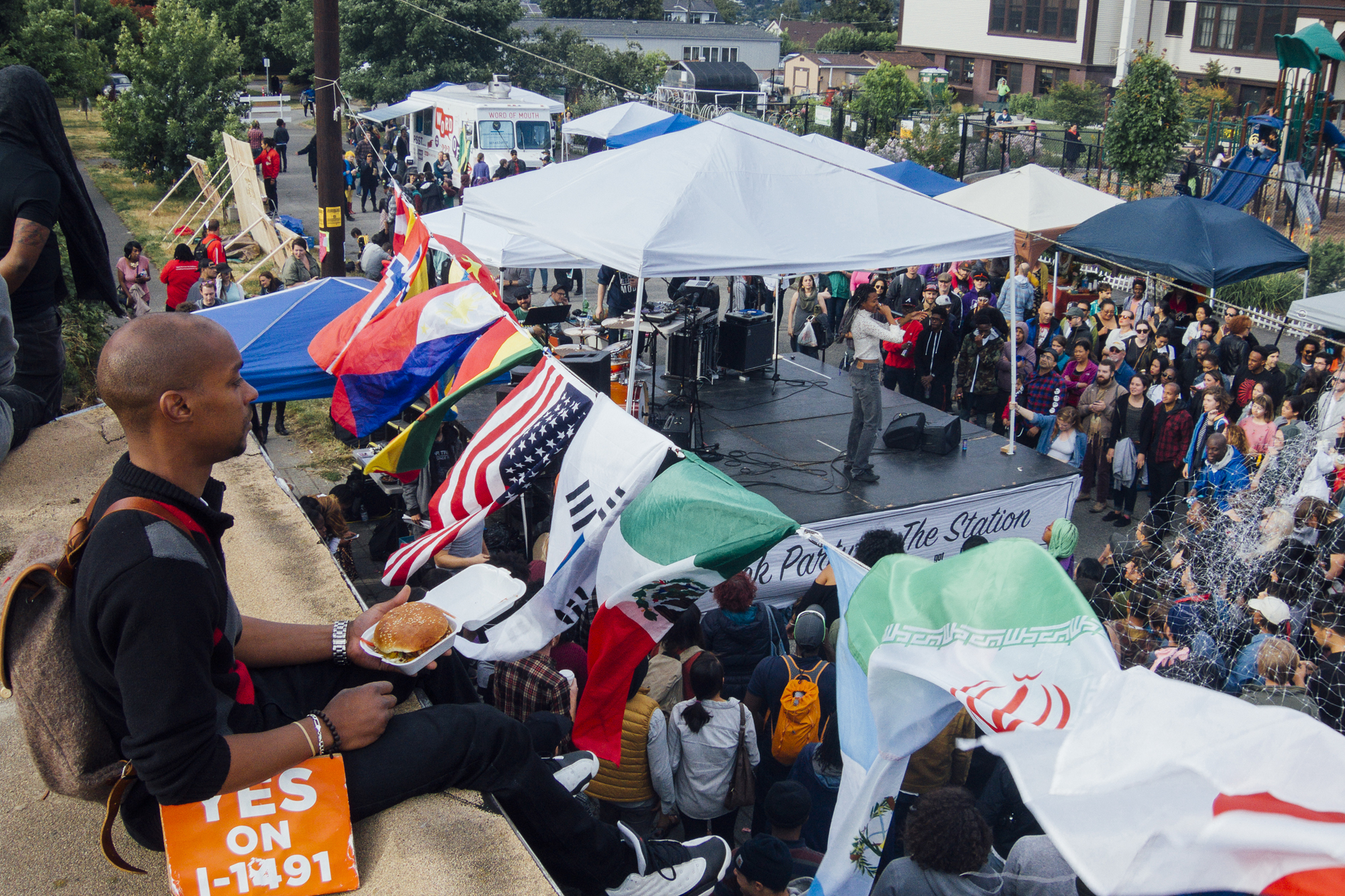 Local Hip-Hop, Breakdancing Kids, and Kissing in the Rain at Block Party at The Station