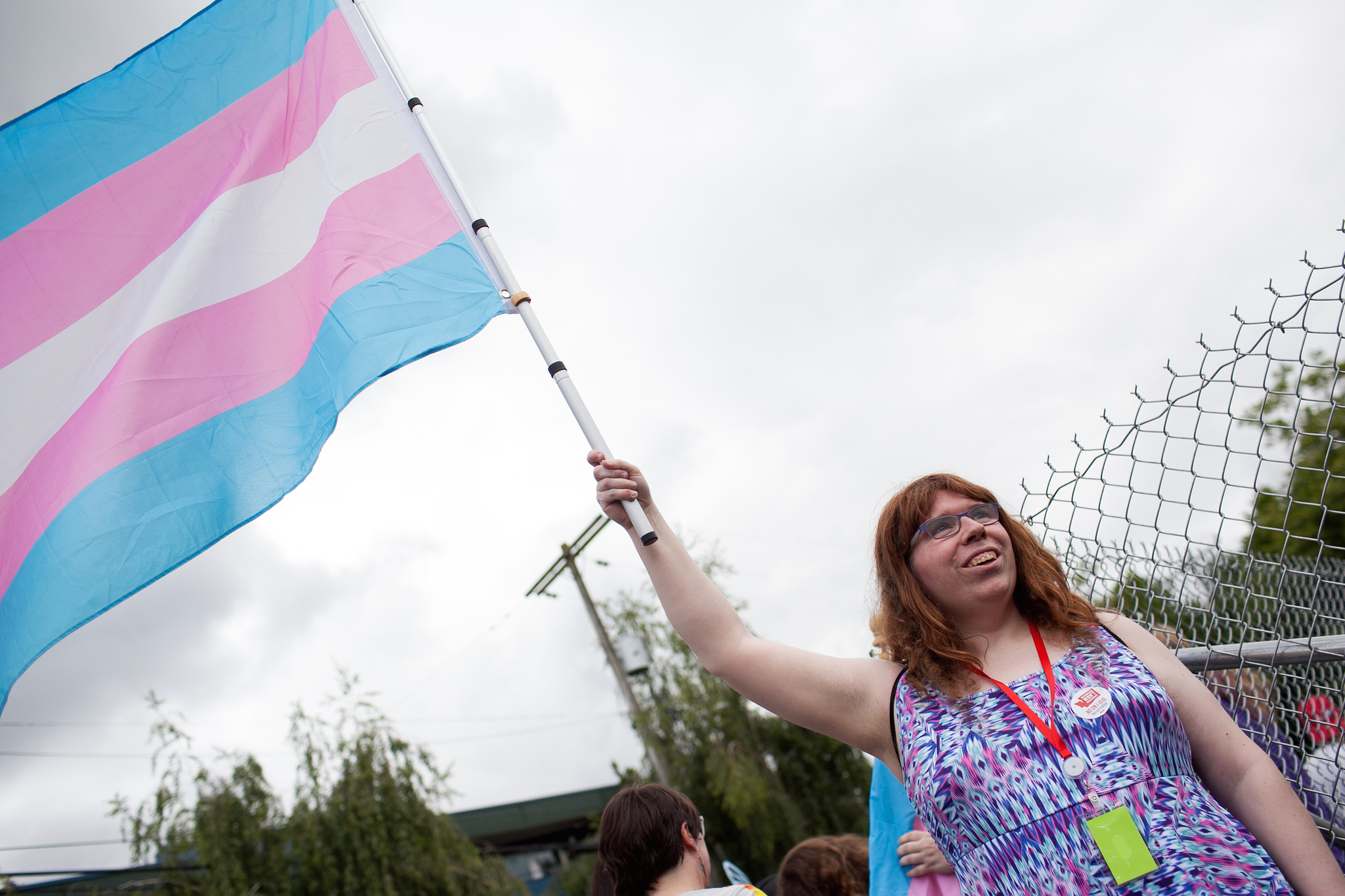 Seattleites celebrate Trans Pride in Capitol Hill. Photo by Nathaniel Solis