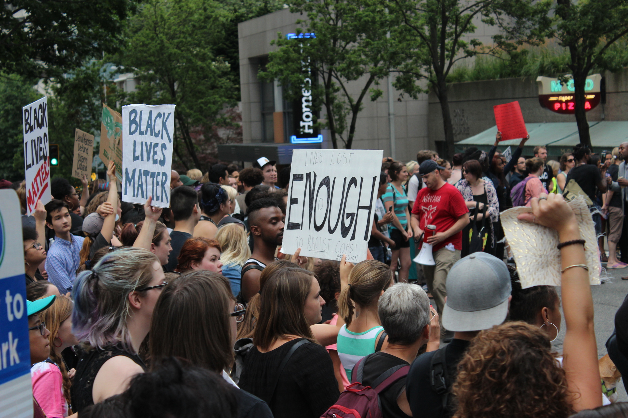 “The Status Quo Is Over”: Peaceful Black Lives Matter Demonstration Again Consumes Downtown