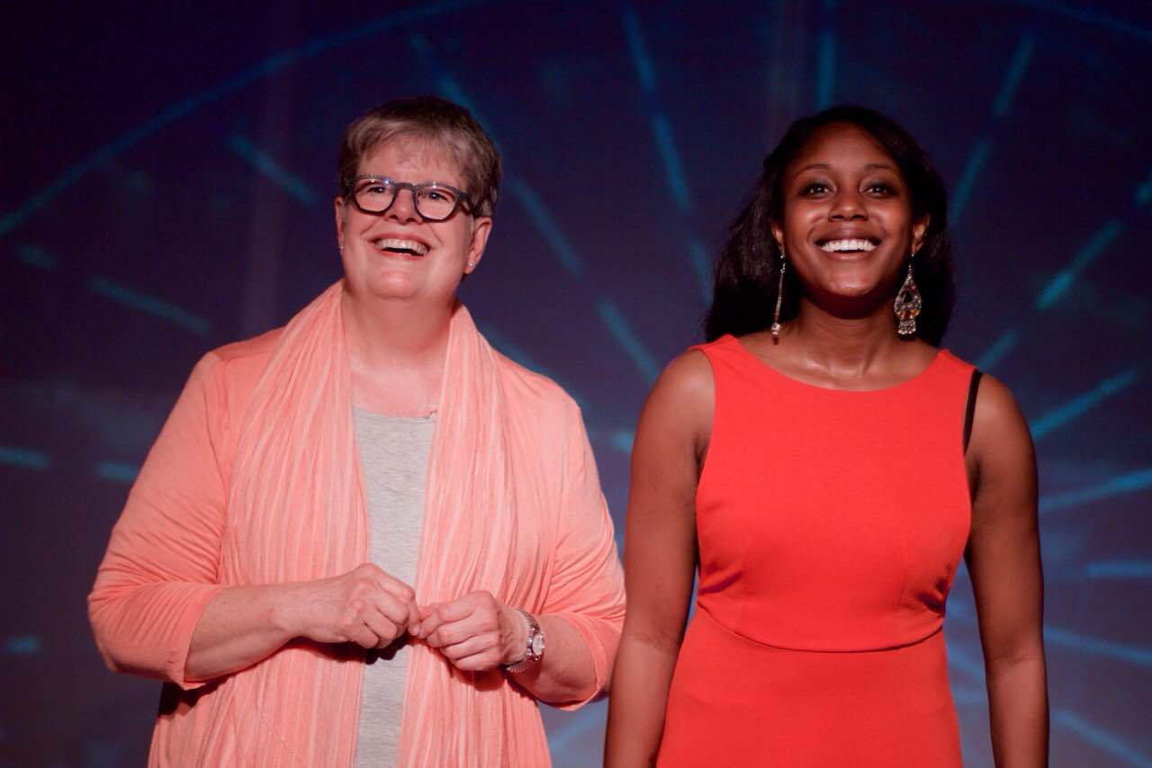 Gretchen Douma and Lillian Afful-Straton shine together. Photo by Shane Regan