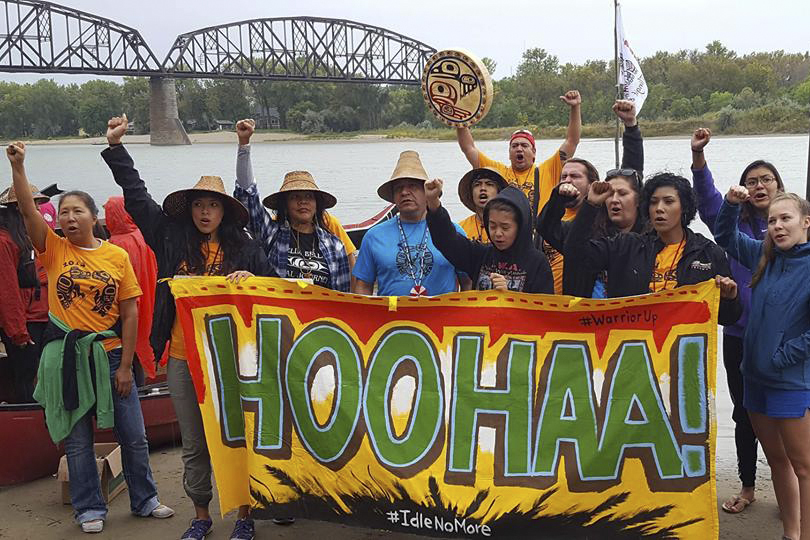Northwest Tribes Paddle the Missouri to Support the Standing Rock Sioux