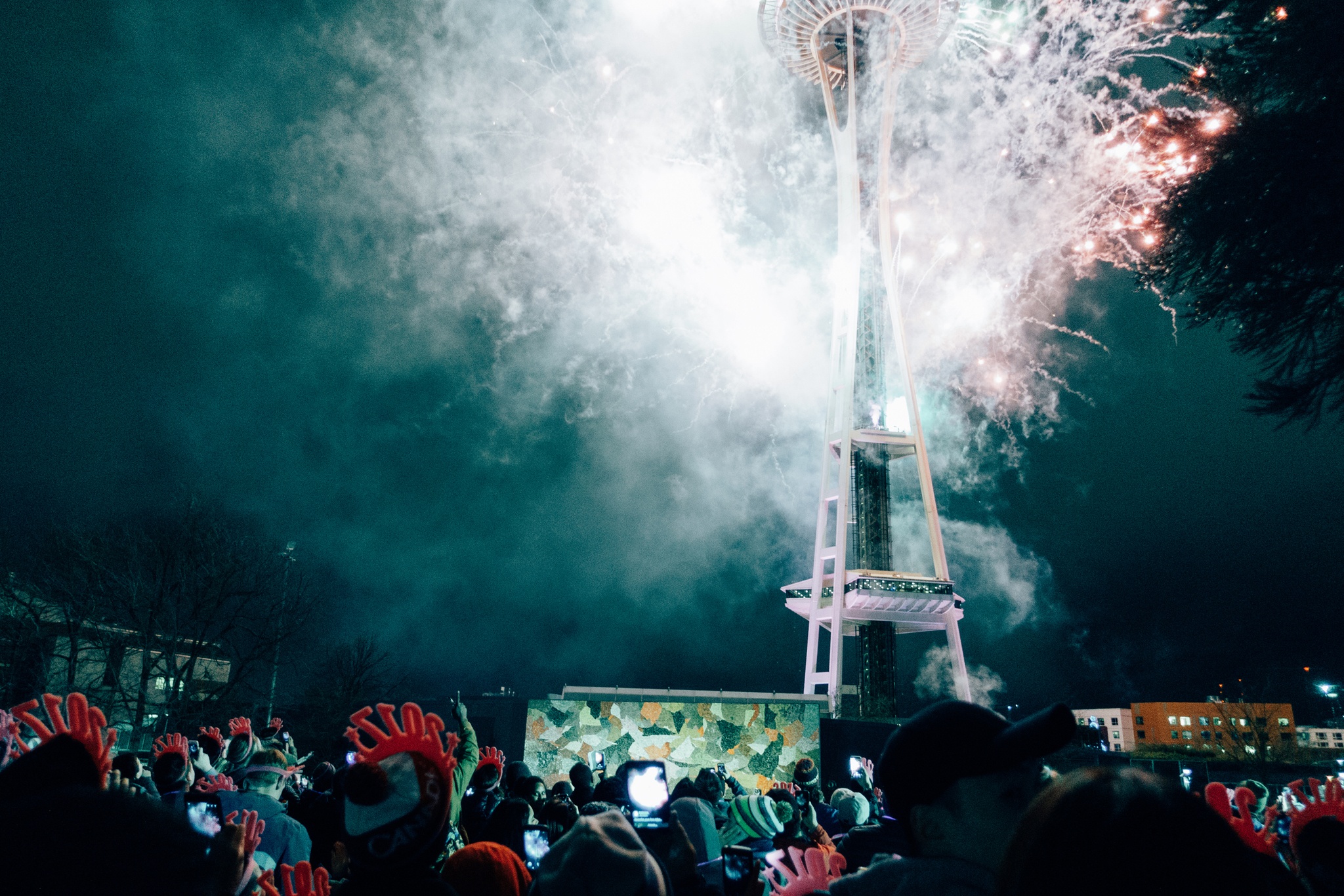Fireworks, Snow, and the Dawn of 2017 at Seattle Center’s New Year’s Eve Celebration