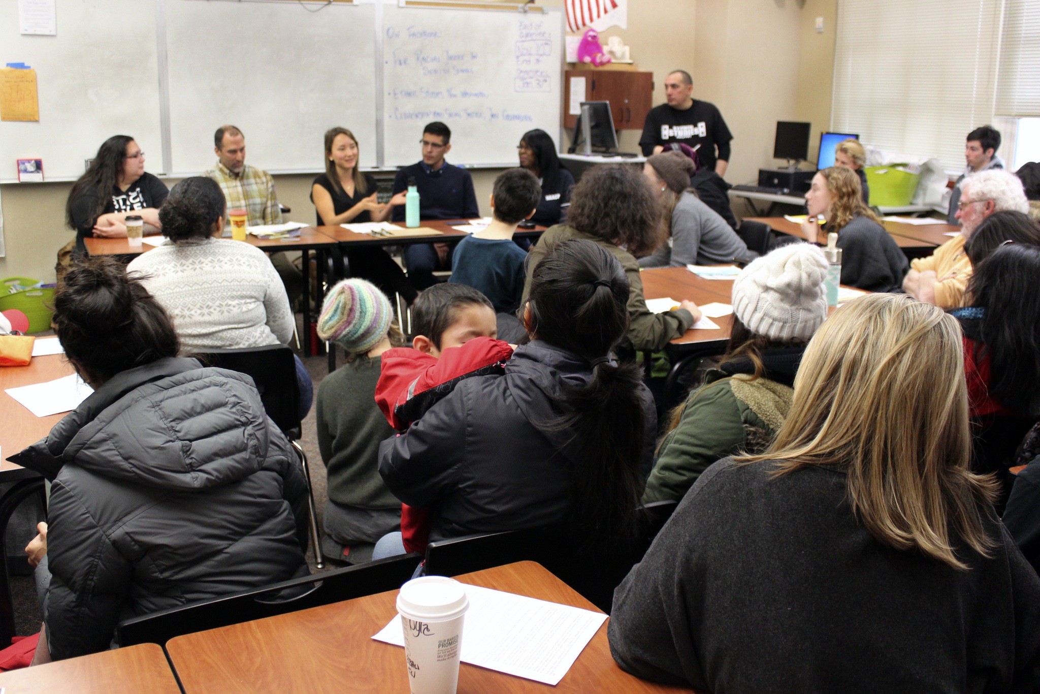 Educators discuss the importance of making ethnic studies mandatory in Seattle schools on MLK Day. Photos by Sara Bernard.
