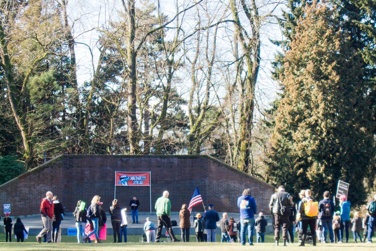 Solidarity Striking at Volunteer Park