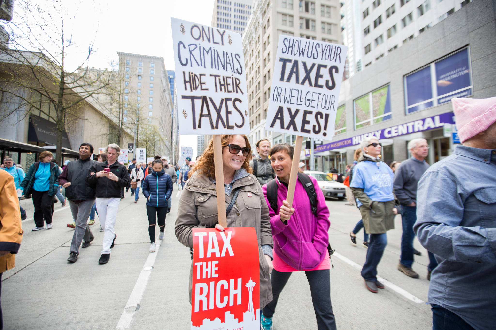 “I’m angry about the lack of transparency, and subterfuge that’s going on in the White House,” Lisa from Ballard said. “I think he owes it to us to be open and transparent with his financial dealings and with visitors to the White House and other dealings.”