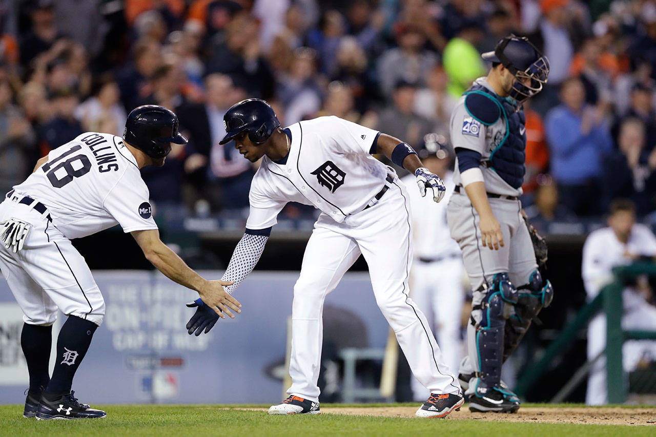 We feel you, Mike Zunino. AP Photo/Carlos Osorio