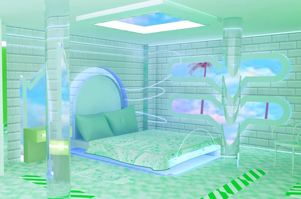 Neon Saltwater’s virtual rooms will become reality in her new gallery show, Unvirtual.