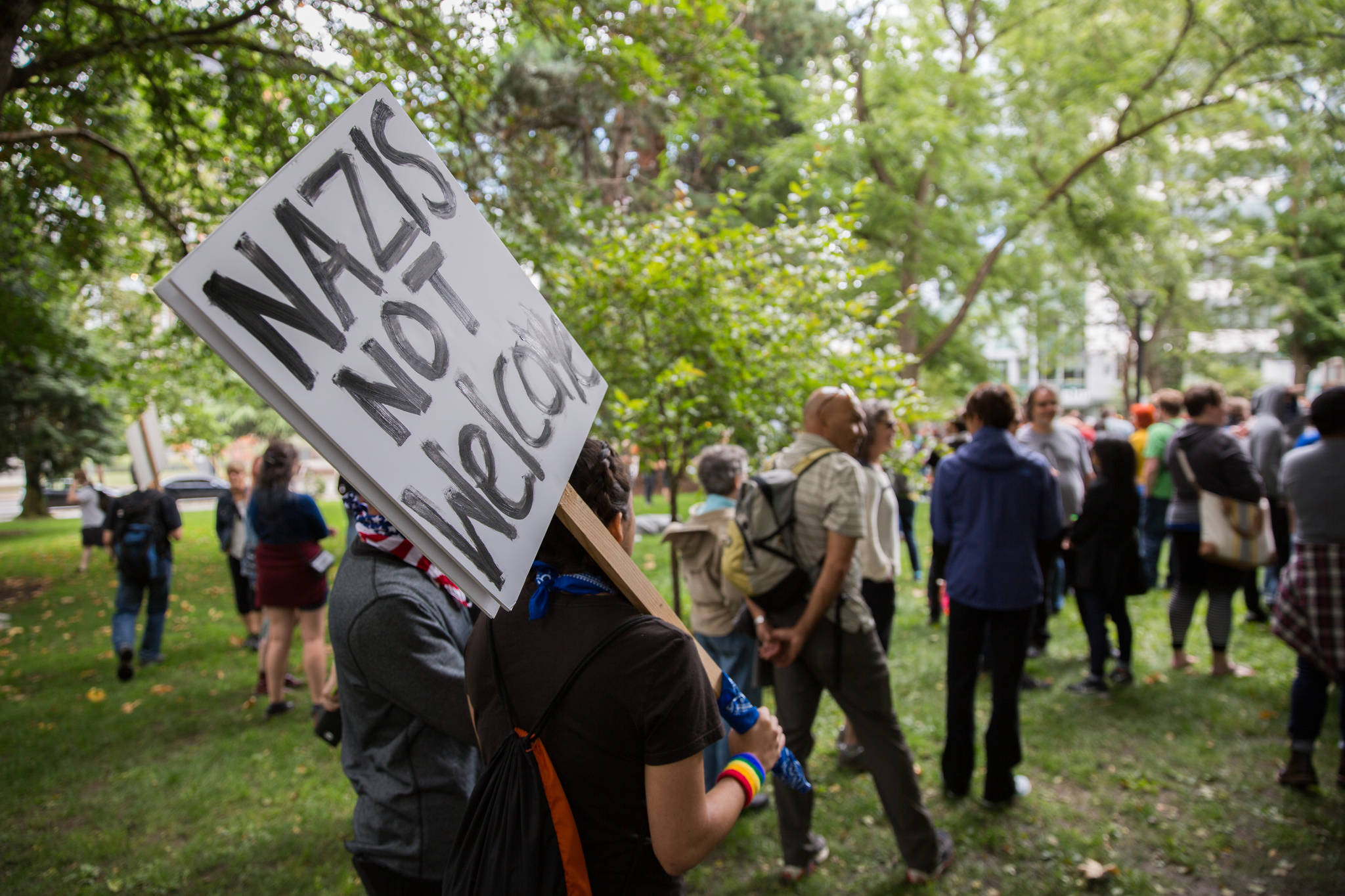 Counter-Protesters Face Off Against Far Right in Tense Rally