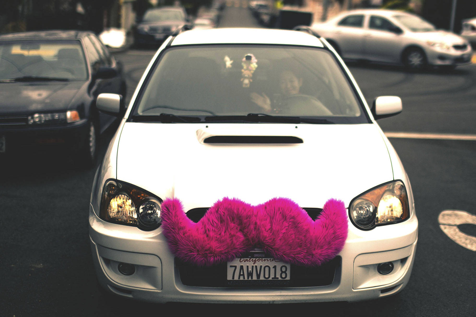 The Lyft mustache. Photo by Alfredo Mendez, Flickr Creative Commons