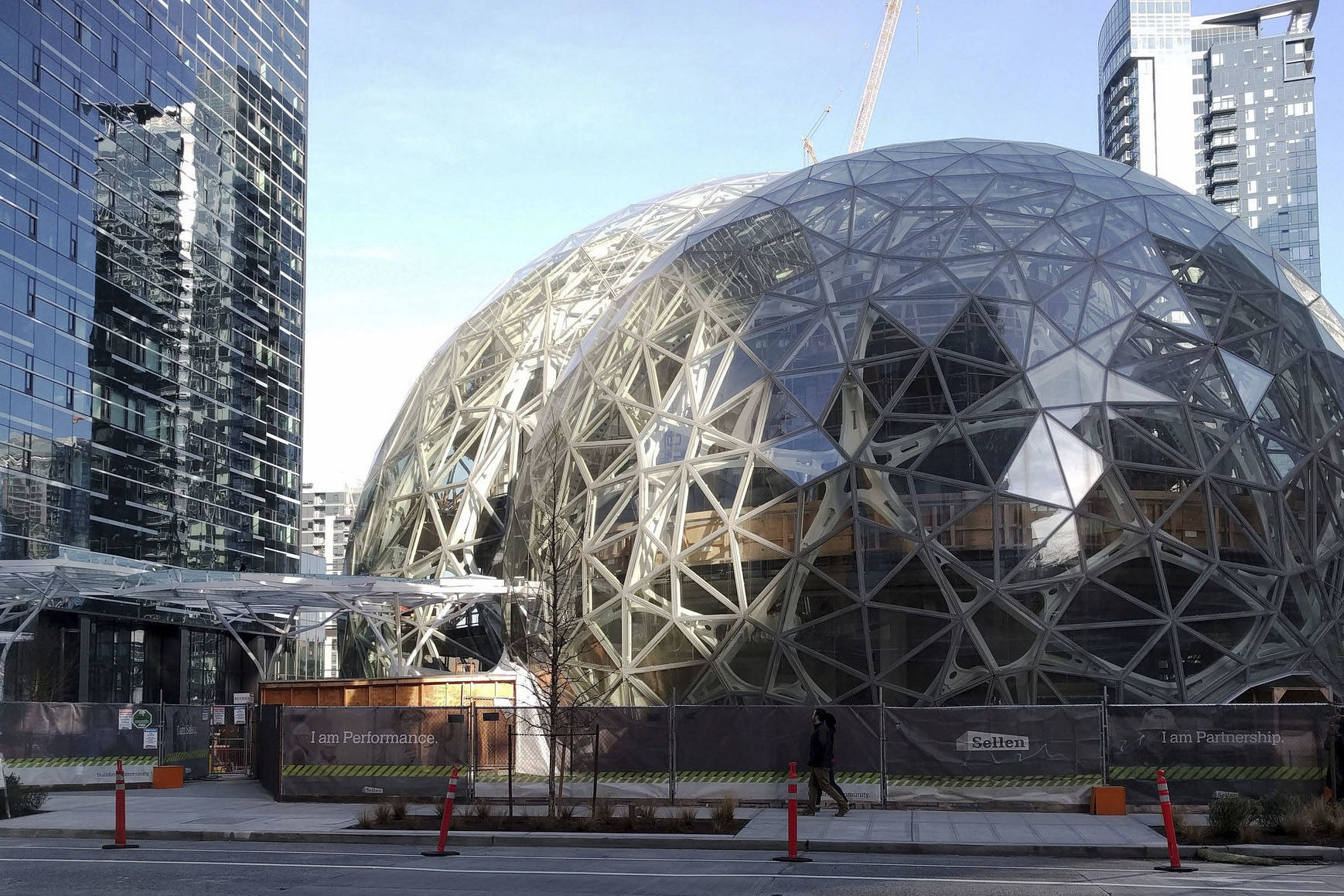 Amazon’s spheres. Photo by brewbooks/Flickr