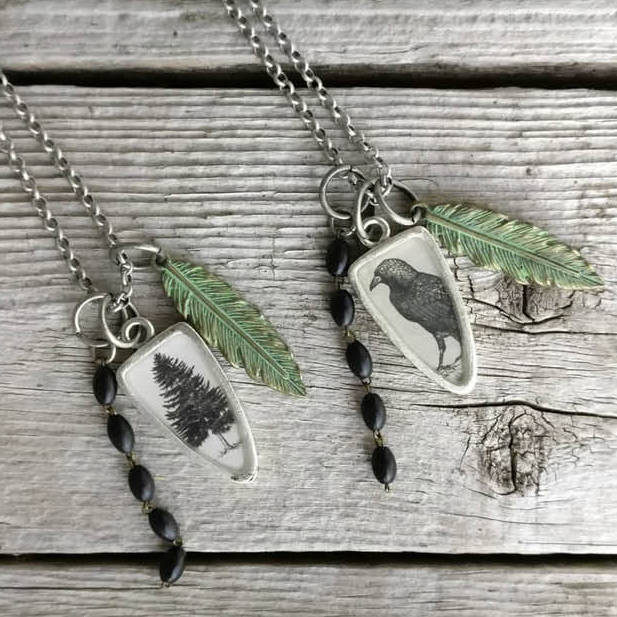 Jewelry by Bellevue artist Christine Stoll. Stoll is one of more than 35 artists whose products will be featured a the Historic Shell Holiday Shop in Issaquah. Courtesy photo