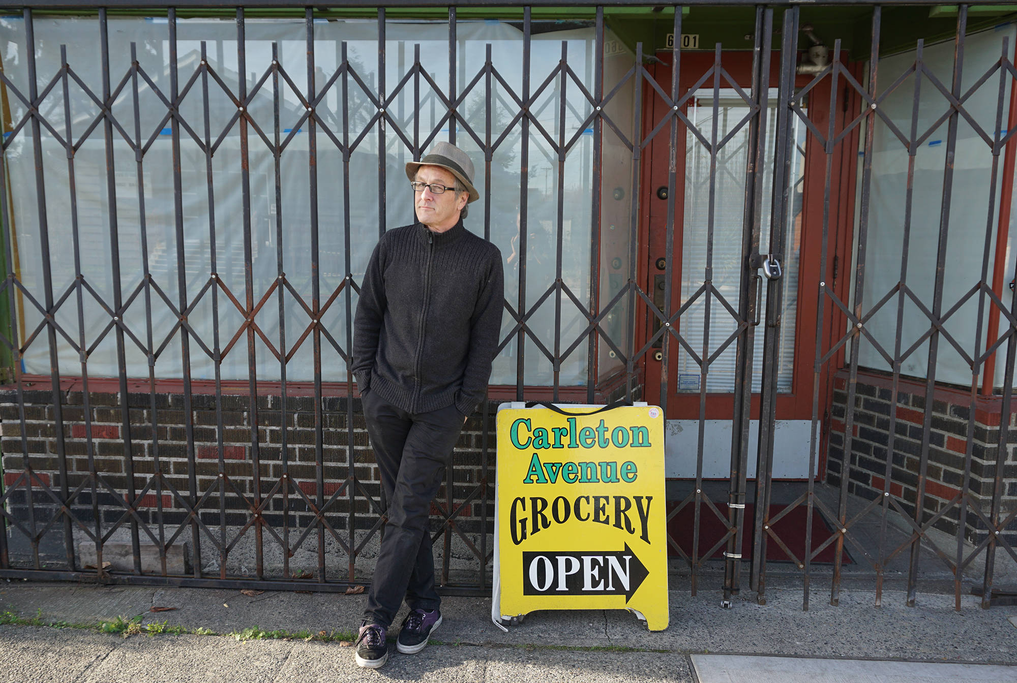 Allan Phillips, the former co-owner of Carleton Avenue Grocery, stands outside of the Georgetown establishment on Wednesday. Photo by Melissa Hellmann