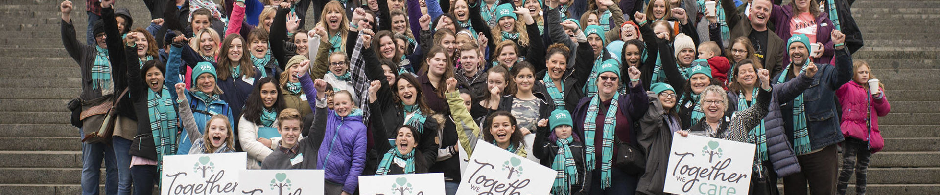 Foster parents and advocates rallied at the Capitol on Wednesday. Photo by Gary Love