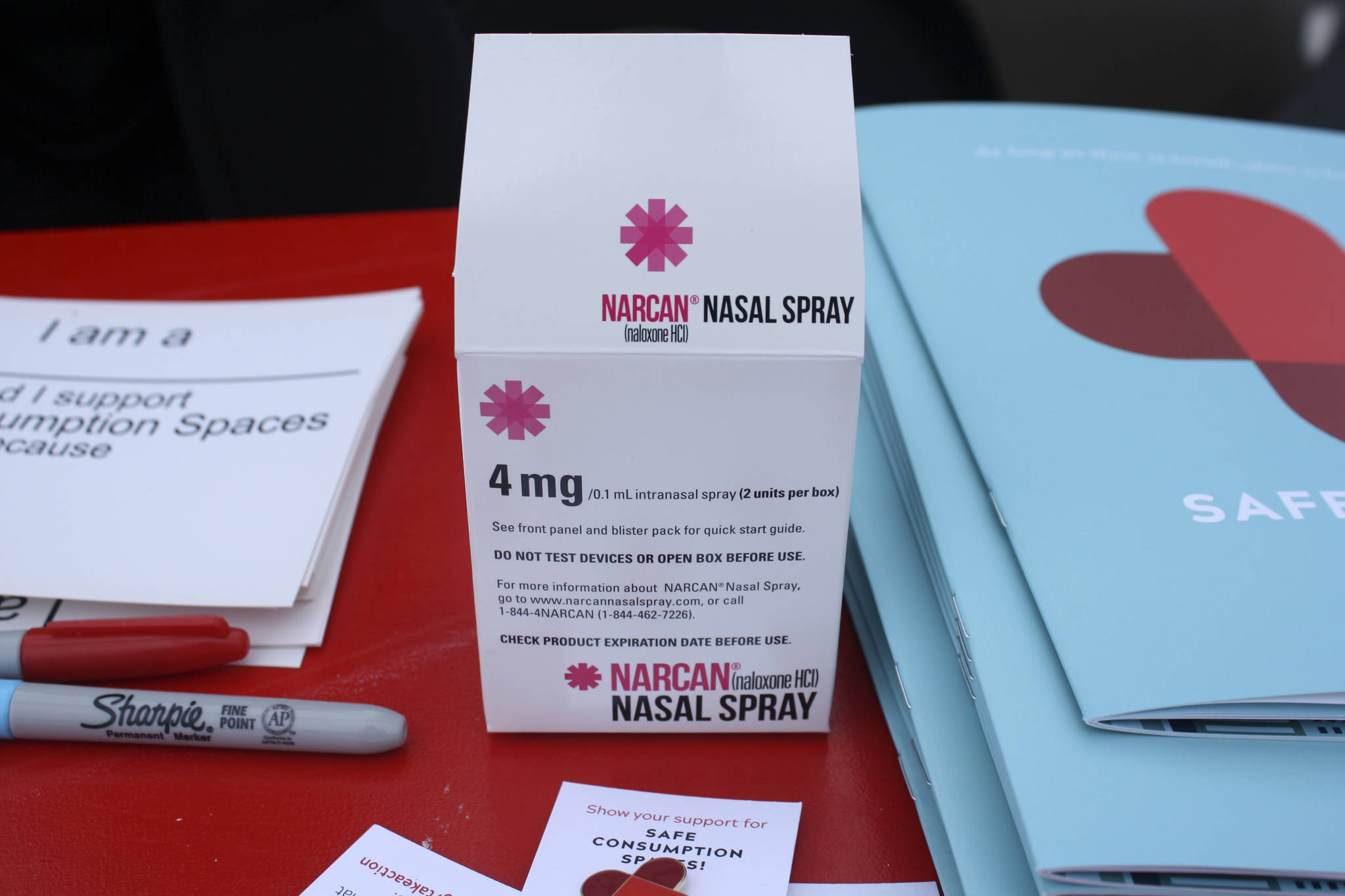 Narcan Nasal Spray reverses the effects of opioids during an overdose. Photo by Melissa Hellmann