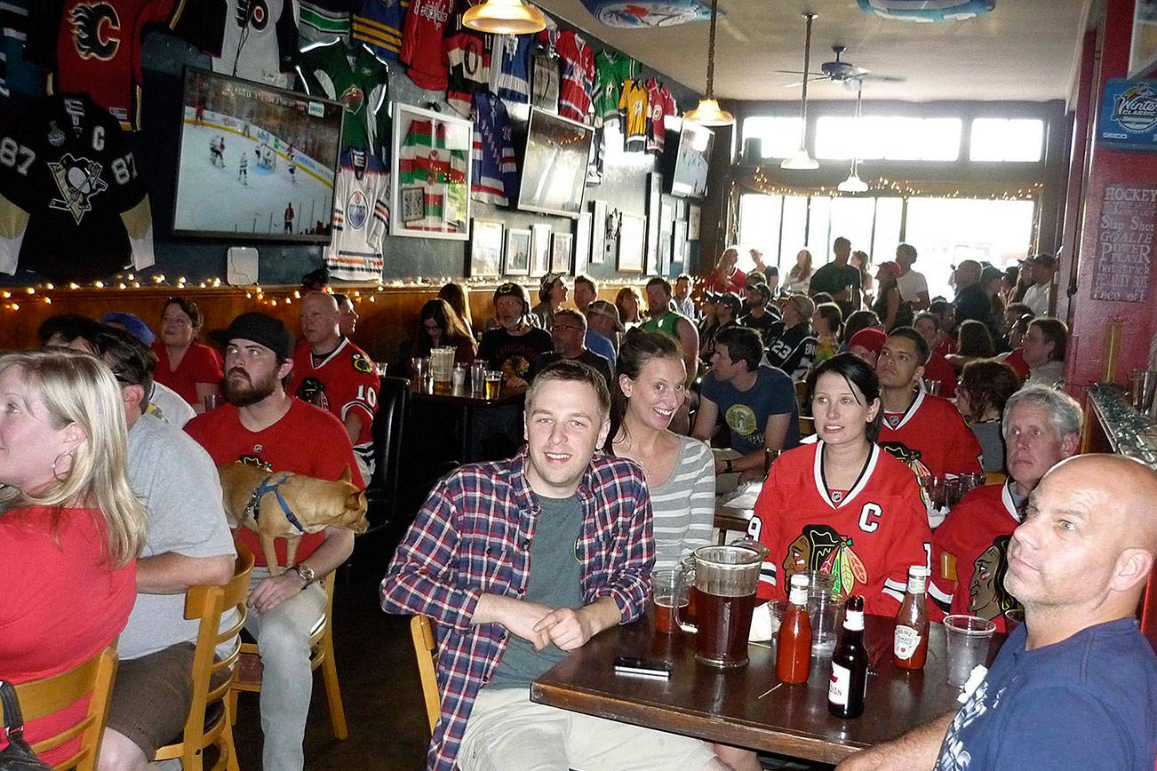 Seattle hockey fans gather at The Angry Beaver. Photo courtesy The Angry Beaver