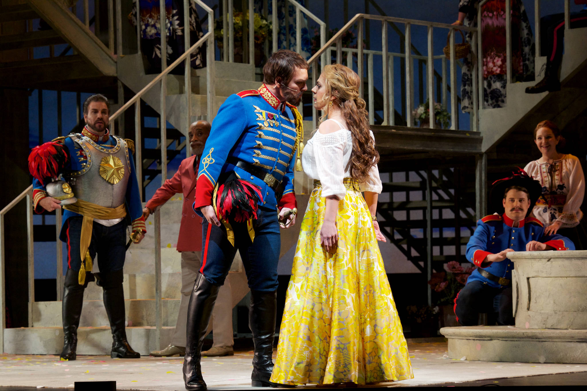 Alek Shrader and Daniela Mack as Berlioz’s titular sparring lovers. Photo by Jacob Lucas