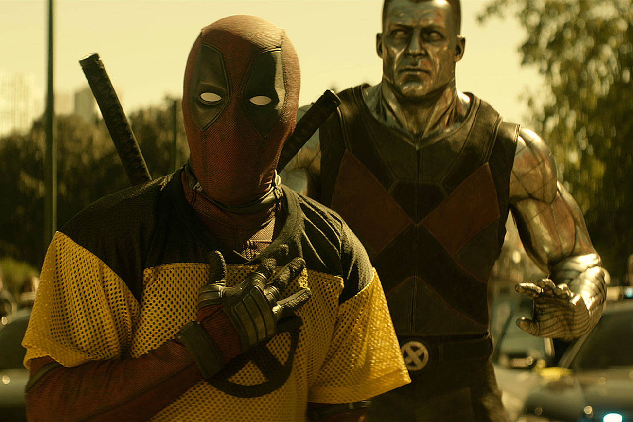 Just a couple of normal buddies hanging out in Deadpool 2. Photo courtesy Twentieth Century Fox