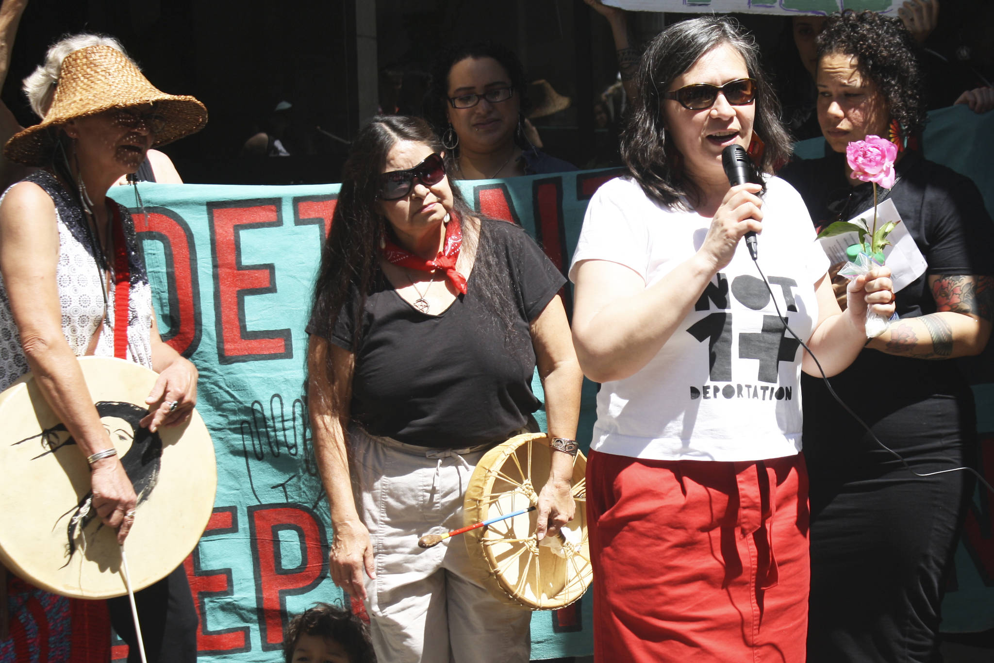 Maru Mora-Villalpando’s second deportation hearing was rescheduled for June 26. Photo by Melissa Hellmann