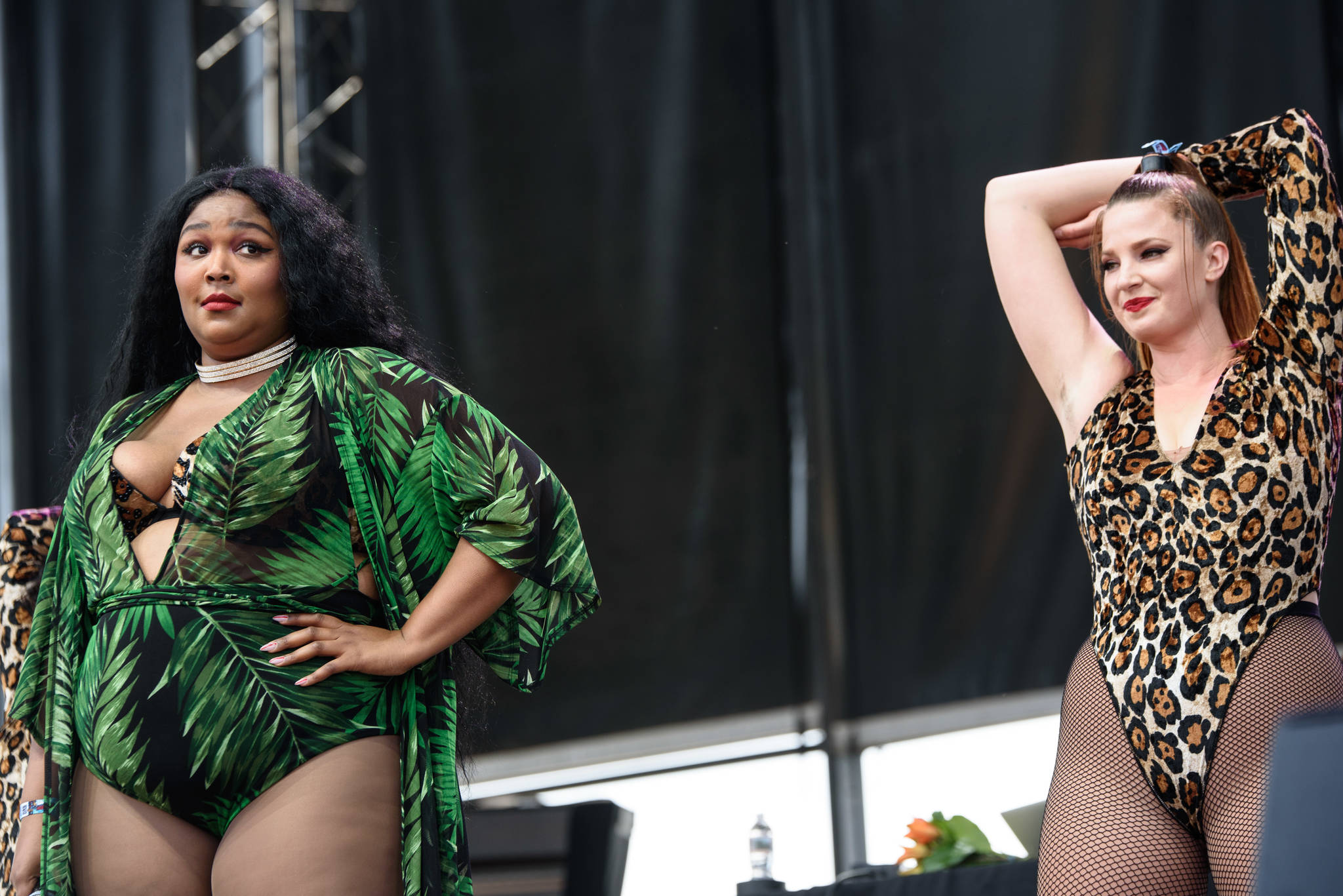 Queen Lizzo holds court during a swagger-filled set.