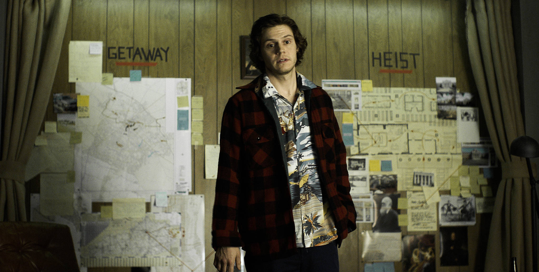 Evan Peters preps for a heist in American Animals. Image courtesy The Orchard