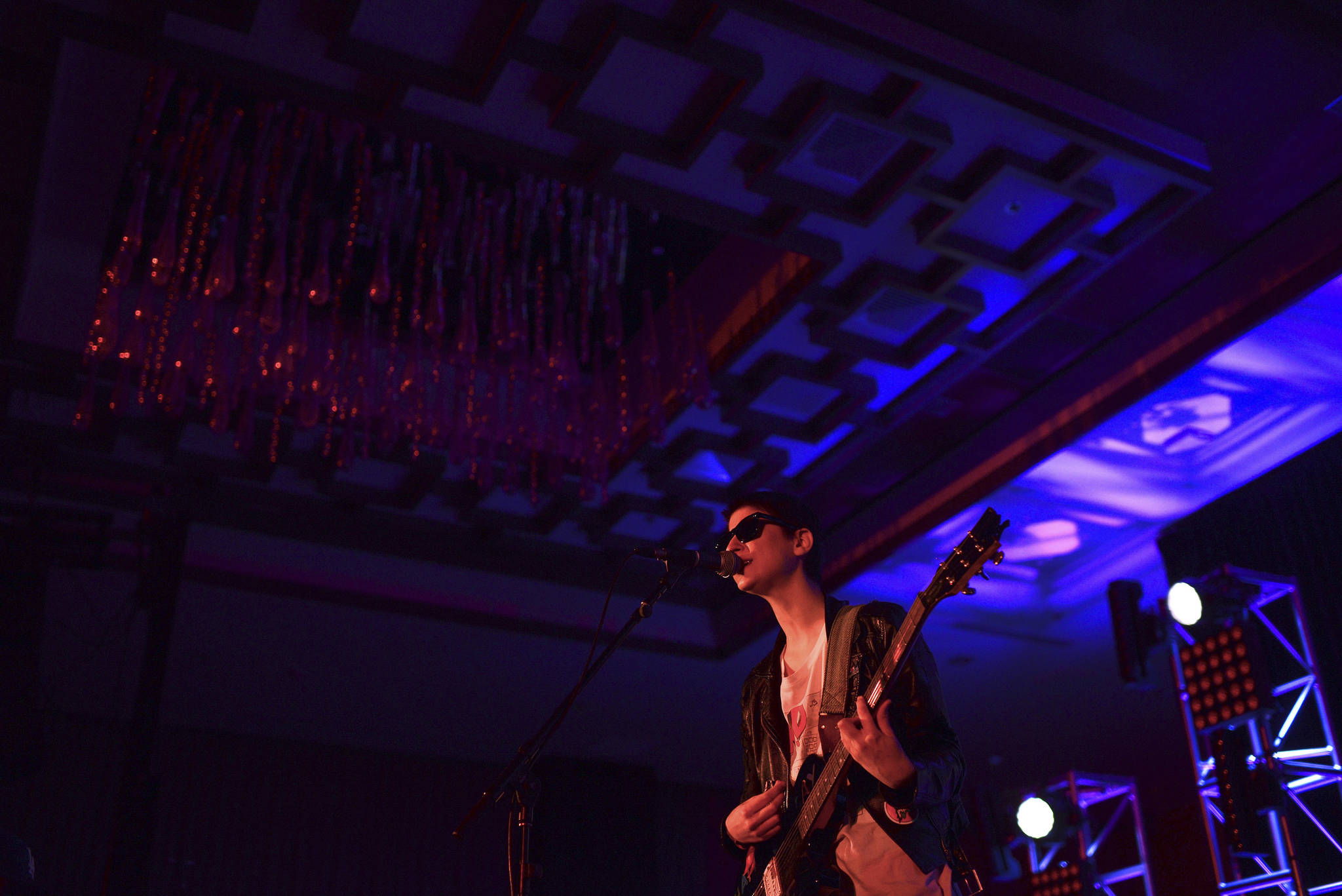 Colleen Green plays her solo pop punk under the crystals of Embassy Suites’ ballroom. Photo by Seth Sommerfeld