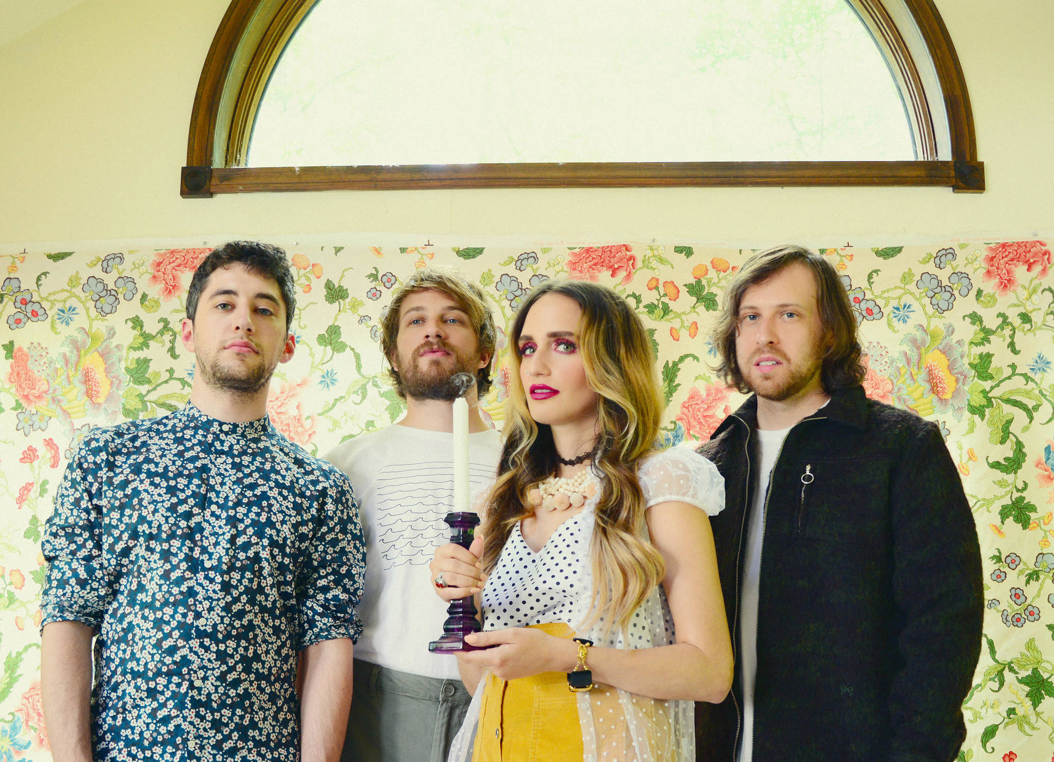 Speedy Ortiz with the candlestick in the flowery room. Photo courtesy Ground Control Touring