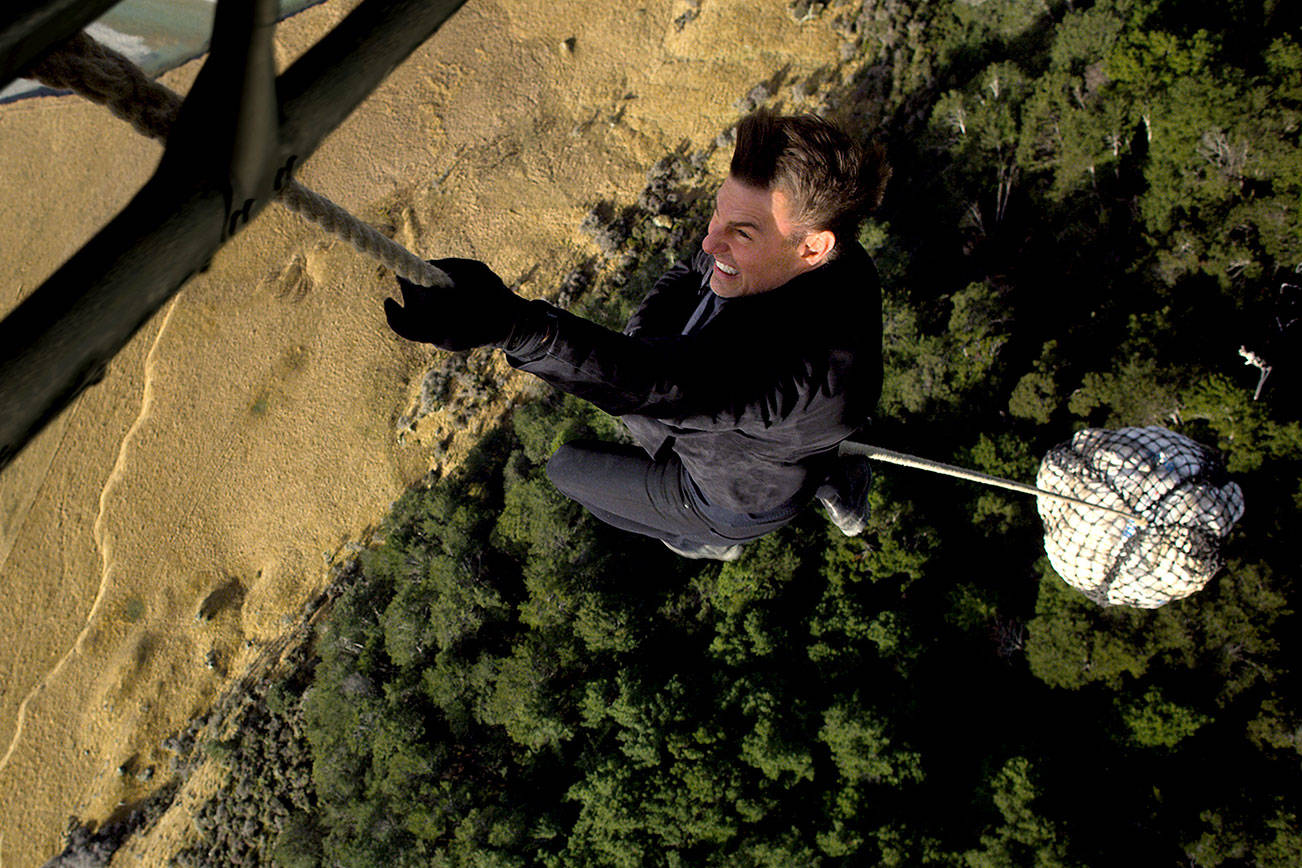 Tom Cruise hangs onto his action hero bonafides with ‘Mission: Impossible — Fallout.’ Photo courtesy Paramount Pictures/Skydance