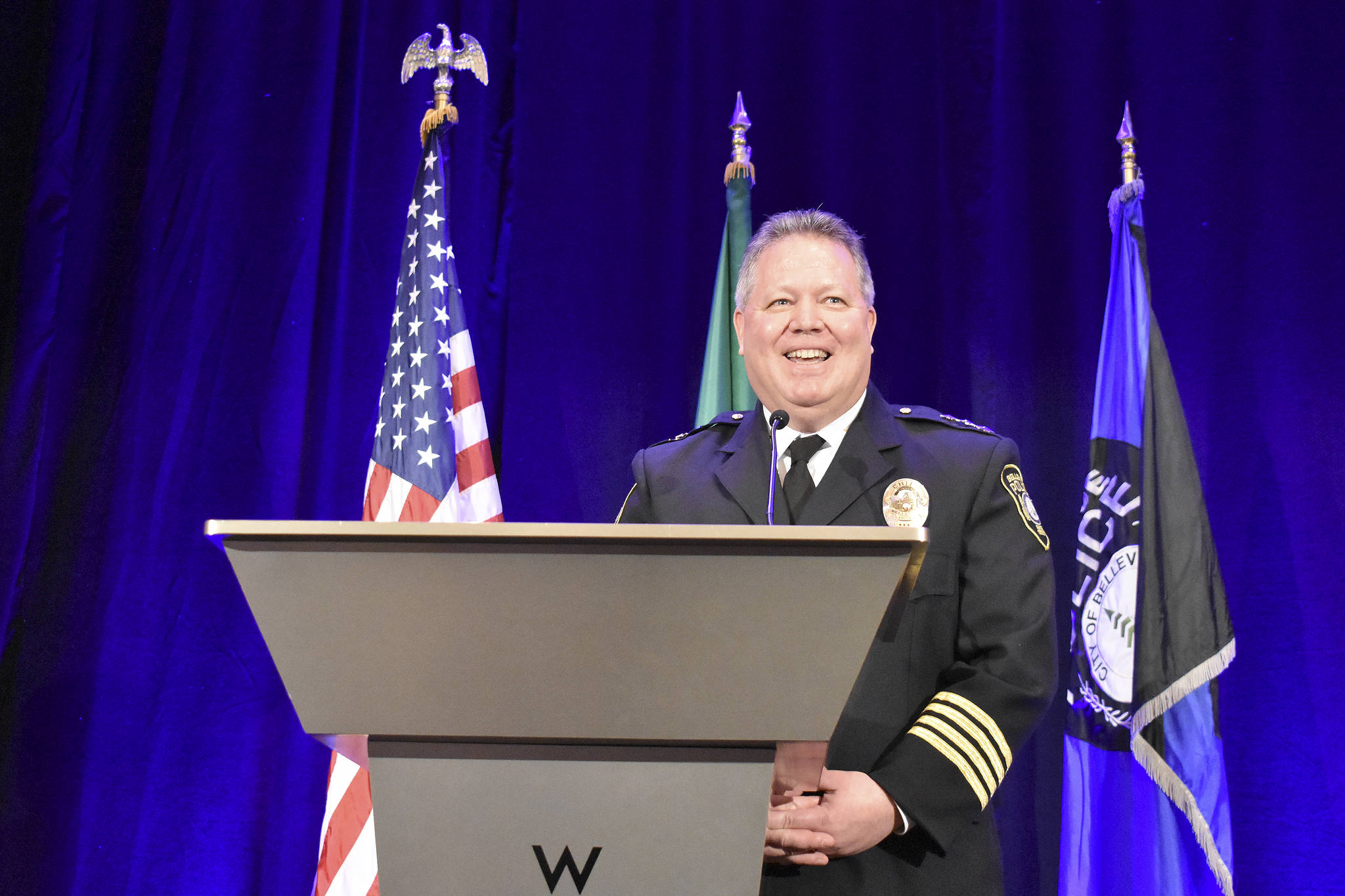 Bellevue Police Department Chief Steve Mylett. Photo by Raechel Dawson