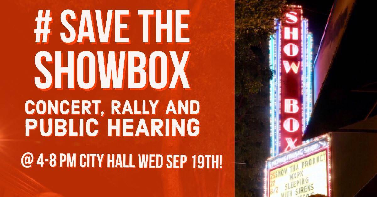 Musicians Rally for a Free #SaveTheShowbox Concert at City Hall