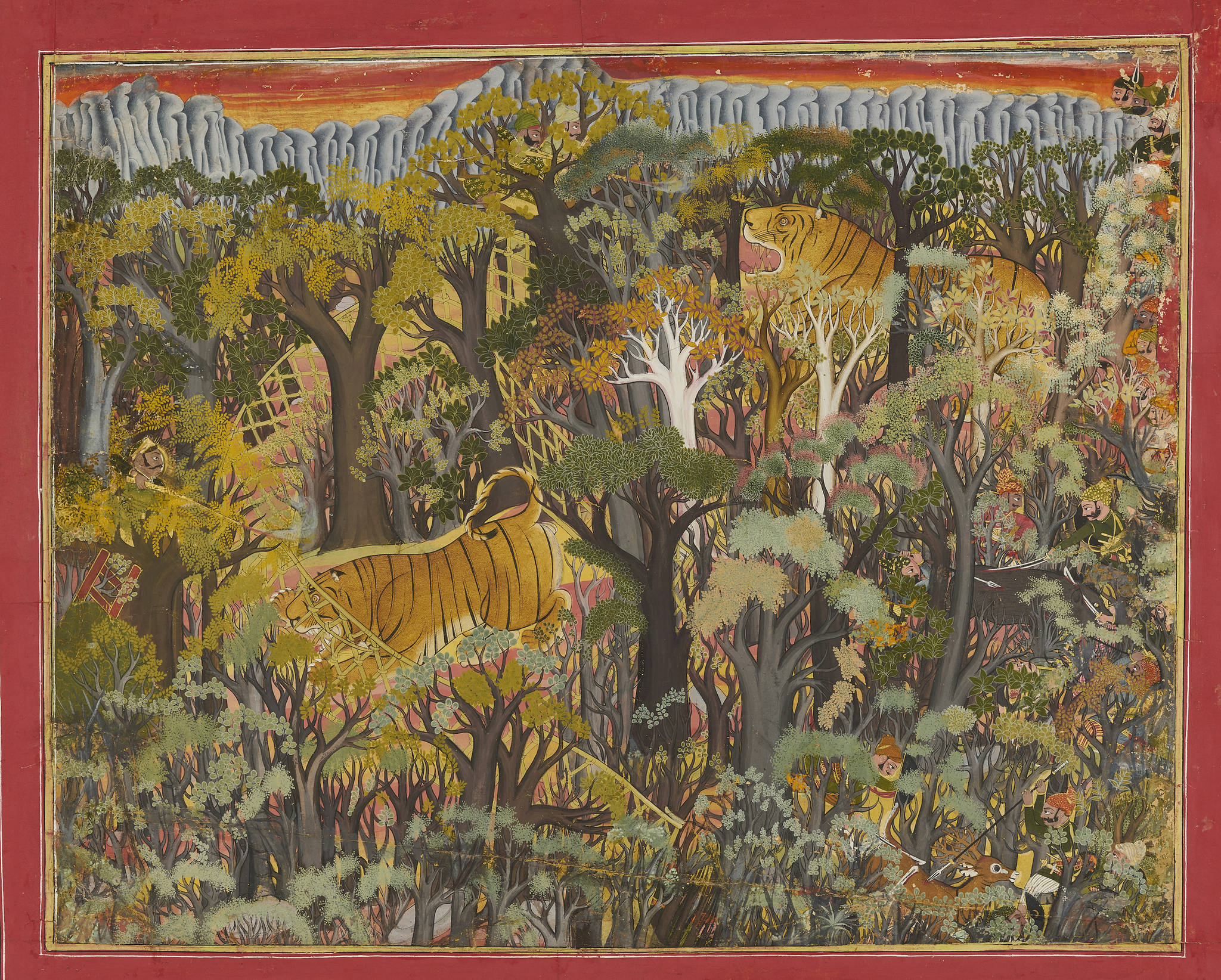 SAM brings in Indian royalty for ‘Peacock In the Desert.’ ||| Sheikh Taju, ‘Maharao Umed Singh of Kota on a Hunt,’ 1780, opaque watercolor and gold on paper, 26 × 20.5 in. Photo by Neil Greentress/Mehrangarh Museum Trust