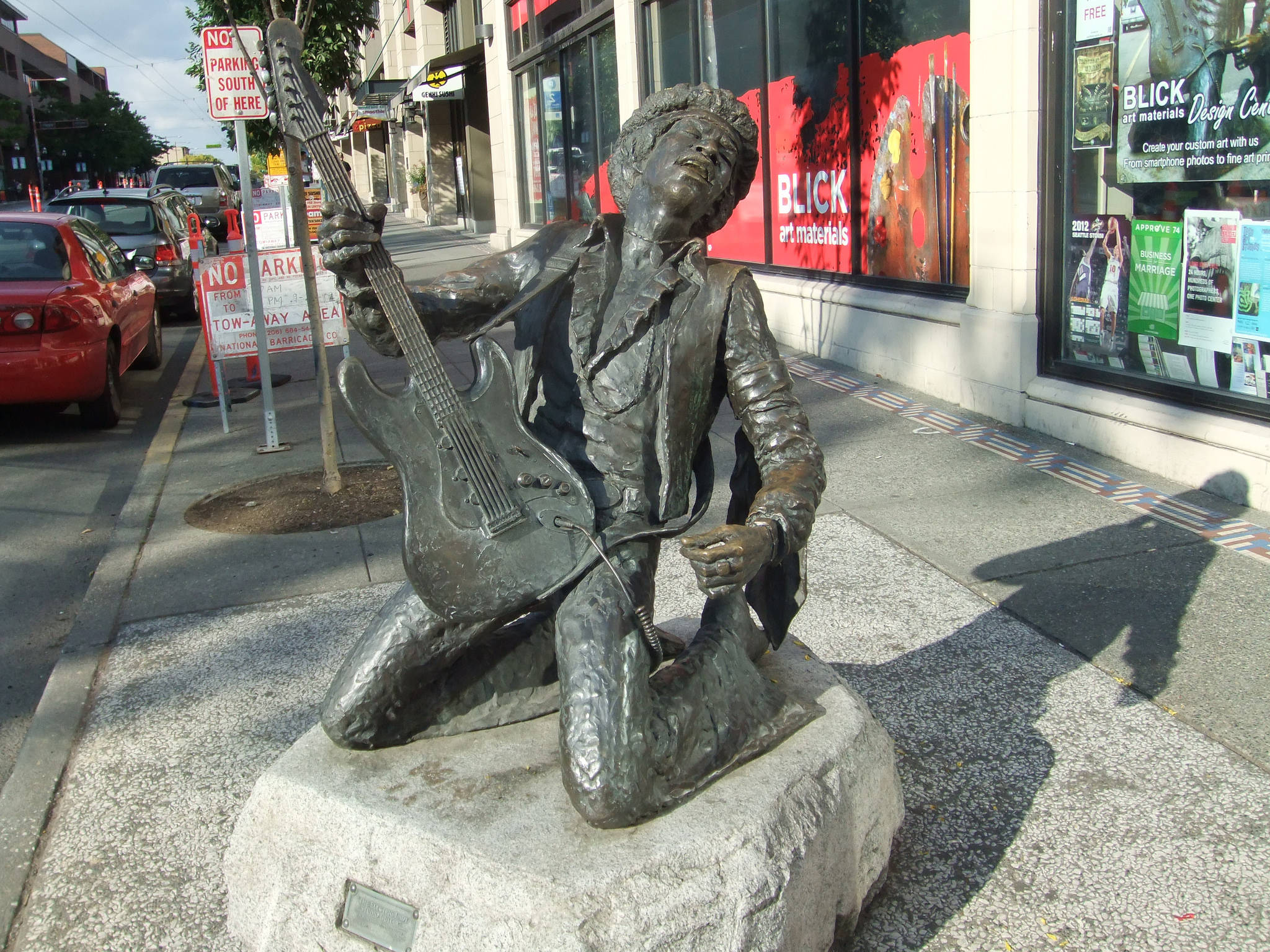 Jimi Hendrix statue on Capitol Hill. Photo by Peter Collins/Flickr