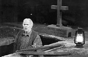 Posthumous work: Kevin Tighe as a grave digger in A Skull in Connemara.