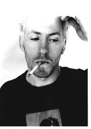 David Holmes smokes Thursday, October 26, at the Baltic Room.