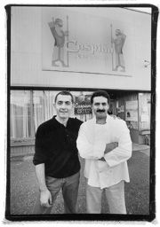 Kin and kitchen: Caspian Grill's owners/siblings Shahram and Shahrair Gilandoost.