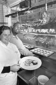 Pastry chef Lauren Feldman with head chef Daisley Gordon
