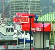 Hosing down Hooters: Too many fries are clogging up the city's sewers.