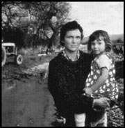 Manipulating our responses: a 1999 photo of a farmer and her daughter.