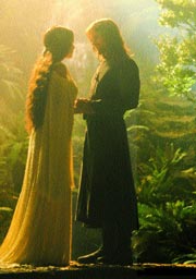 Tyler and Mortensen as Arwen and Aragorn