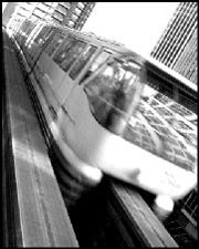 Doomed: the old monorail line.