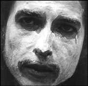 Thunderstruck: Dylan in mysterious whiteface.