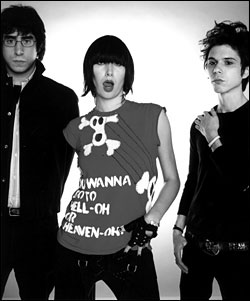 Yeah Yeah Yeahs: (from left) Brian Chase, Karen O., and Nick Zinner.