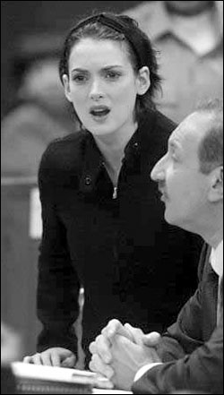 Winona Ryder, upon seeing our author grind.