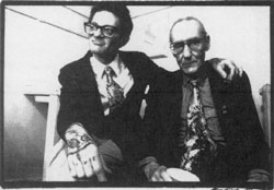 Bernstein and William Burroughs in 1988: a love of words, intrigue, and drugs.