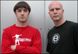 DJs Nitsuj, left, and Zacharia.