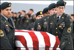 Jan. 9, 2002: The body of Army Sgt. Nathan Chapman, of Puyallup, arrives from Afghanistan at Seattle-Tacoma International Airport.