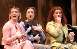 Mommies dearest: Briskman (center) and icky gal pals.