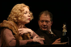 High-minded hoo-ha: Mayberry and Perry drown their sorrows.